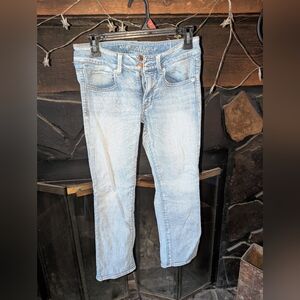 American Eagle Outfitters Sky Blue Cropped Jeans
